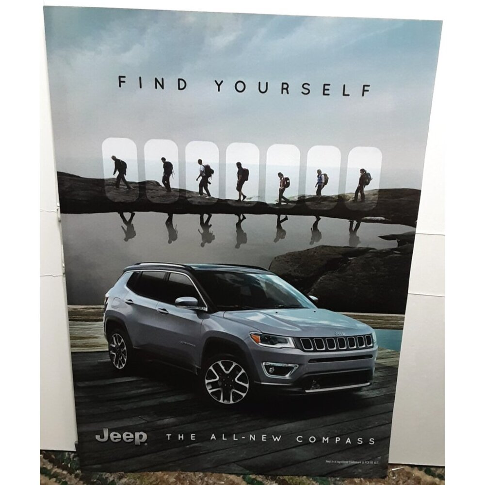 2017 Jeep Compass Find Yourself Original Print ad Advertisement